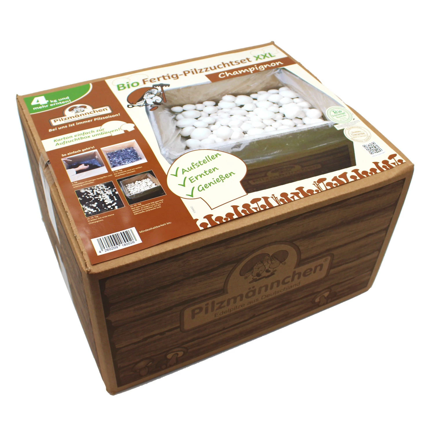 Bio Fertig-Pilzzuchtset Champignon 2 Bio Fertig-Pilzzuchtset Champignon – Bild 2